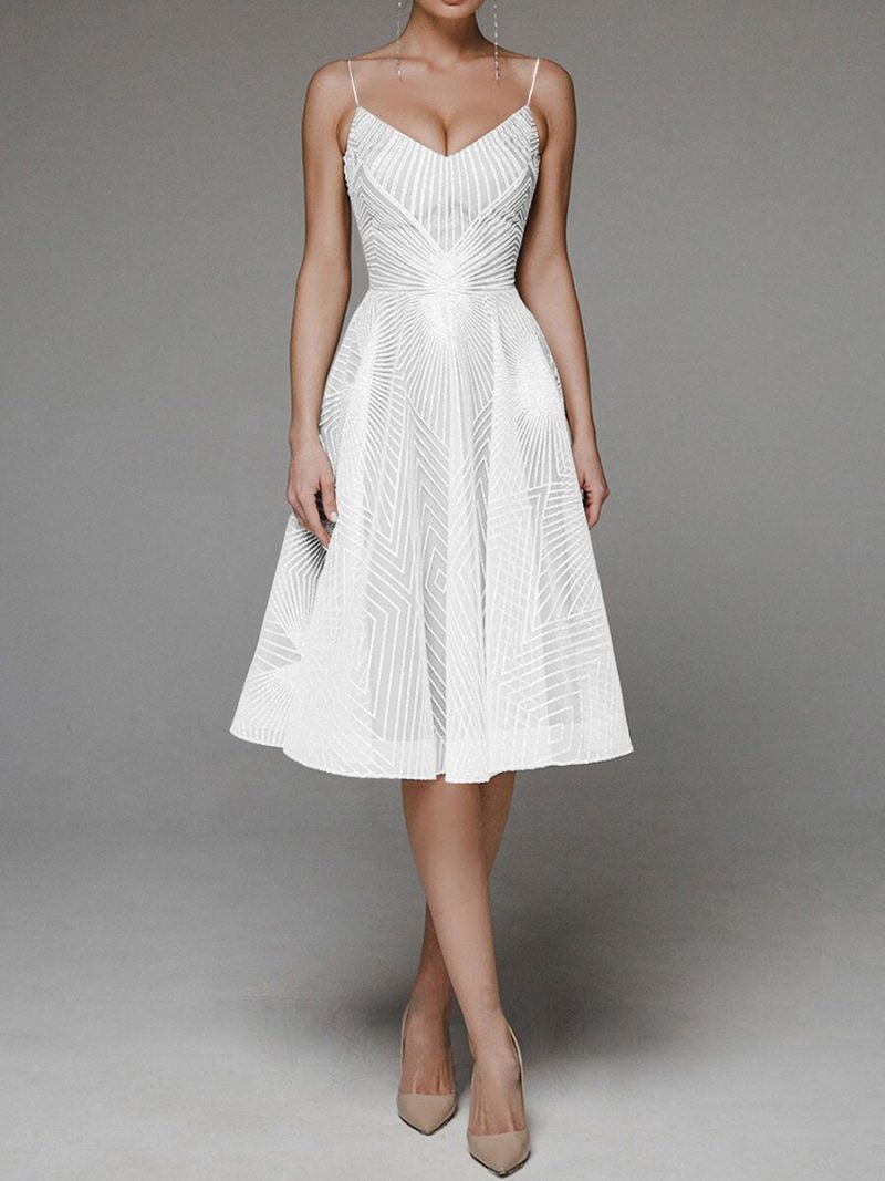 Strap Embroidered Maxi Dress - Image 3