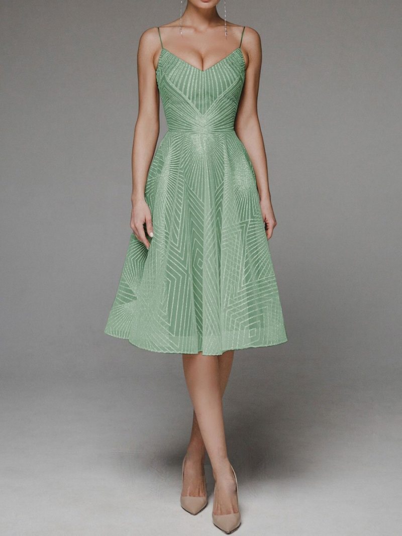 Strap Embroidered Maxi Dress - Image 7