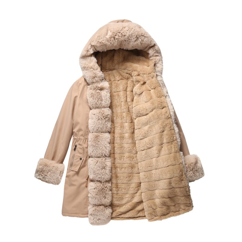 Winter Parka with Detachable Fur Collar - Image 5