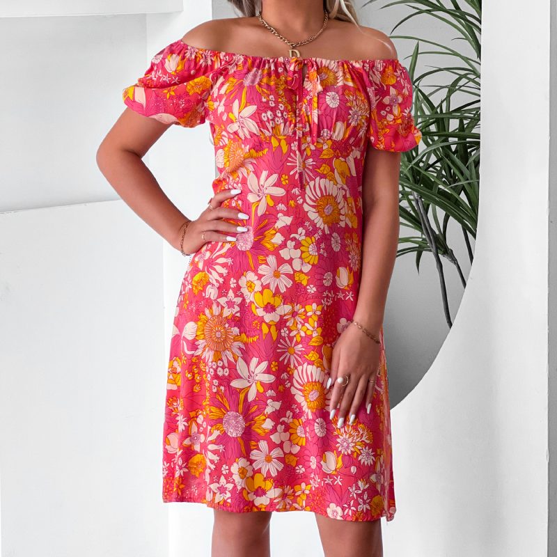 Printed Elegance: Rayon Women's Dress - Image 3