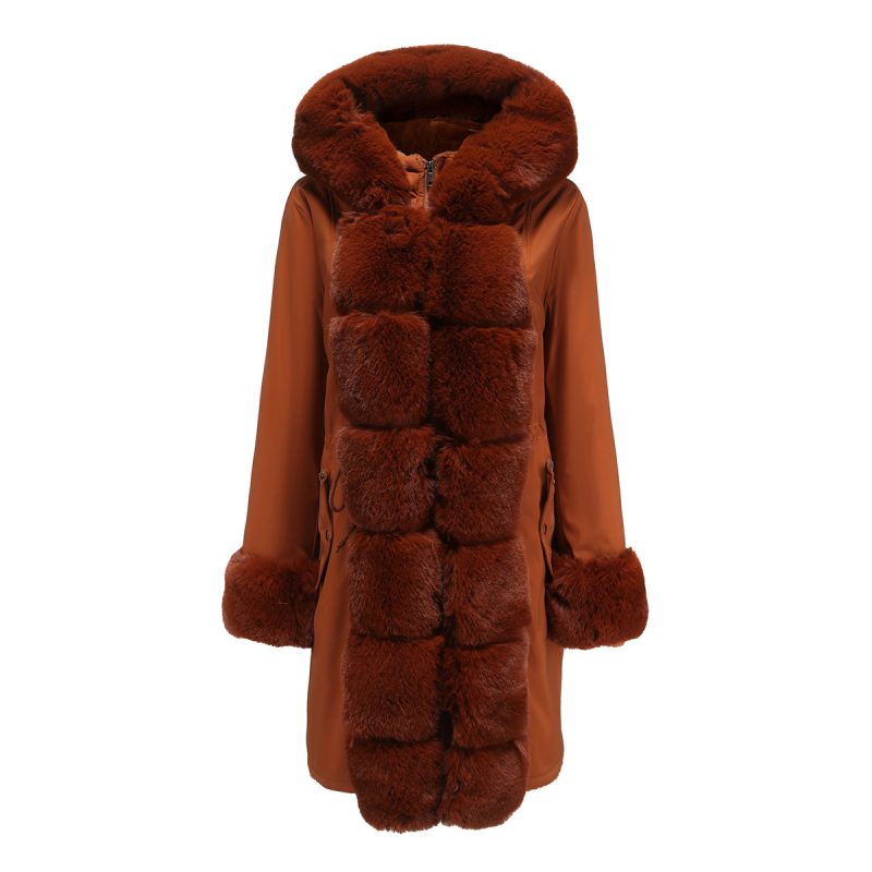 Winter Parka with Detachable Fur Collar - Image 6