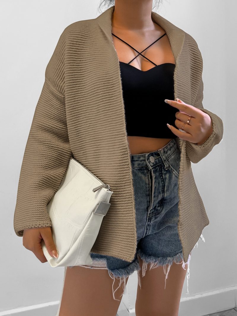Lace-Up Knitted Coat for Women in Autumn/Winter - Image 7