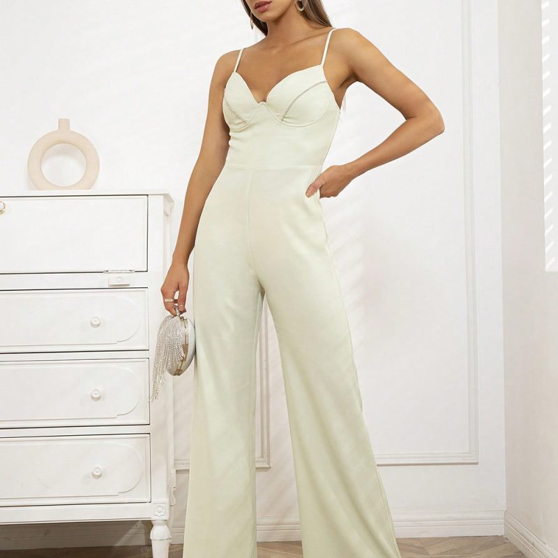 Graceful Sling Sleeveless Backless Jumpsuit - Image 2