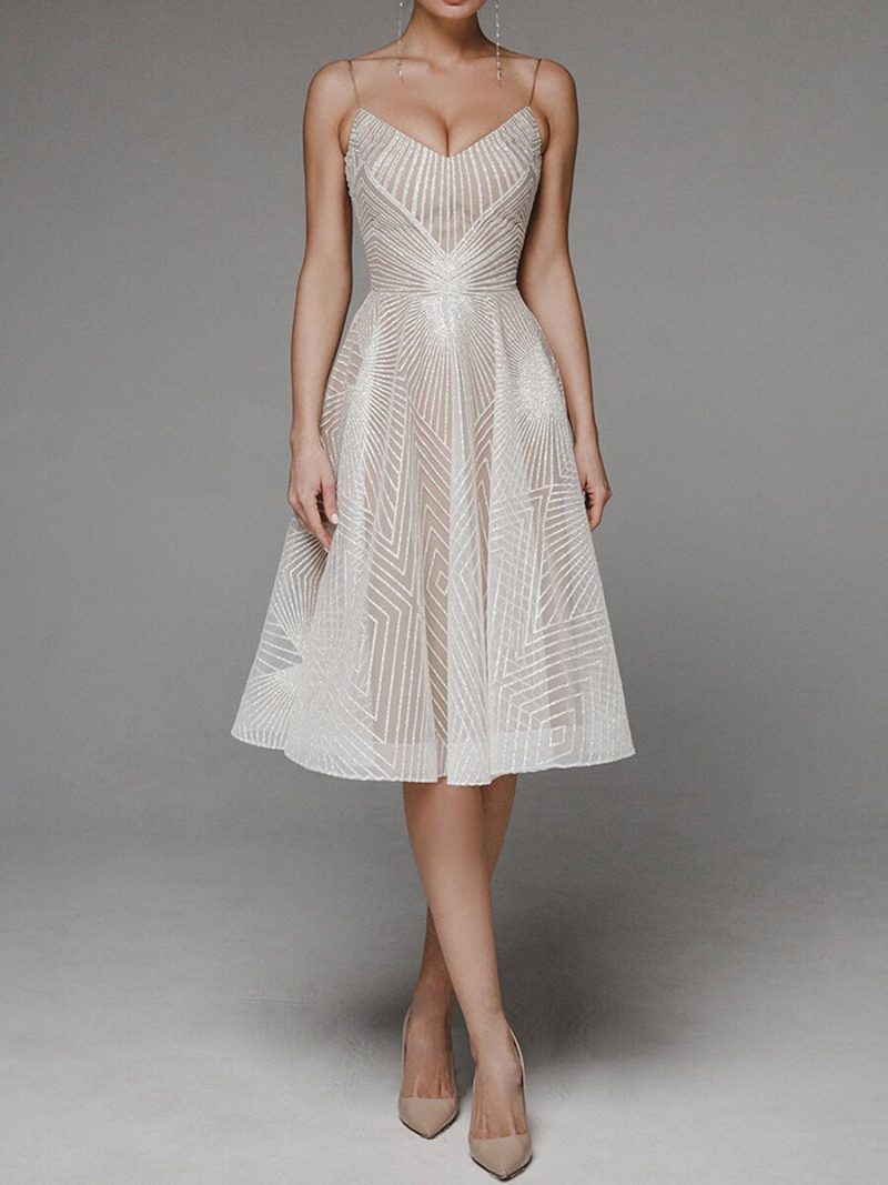 Strap Embroidered Maxi Dress - Image 2