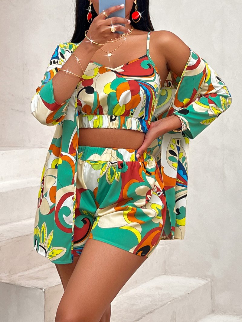 Printed Three-Piece Set for Women - Image 2