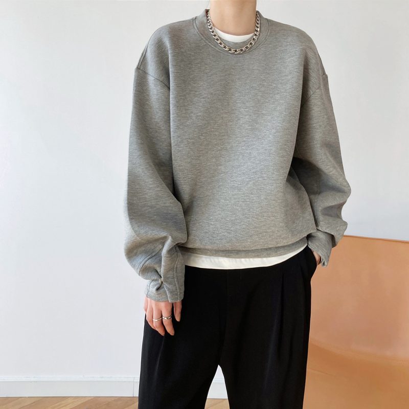 Memory Cotton Thin Sweater - Image 2