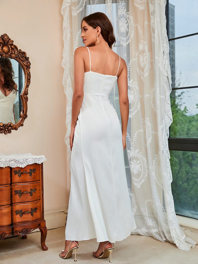 Spaghetti Straps V-Neck Maxi Dress - Image 5