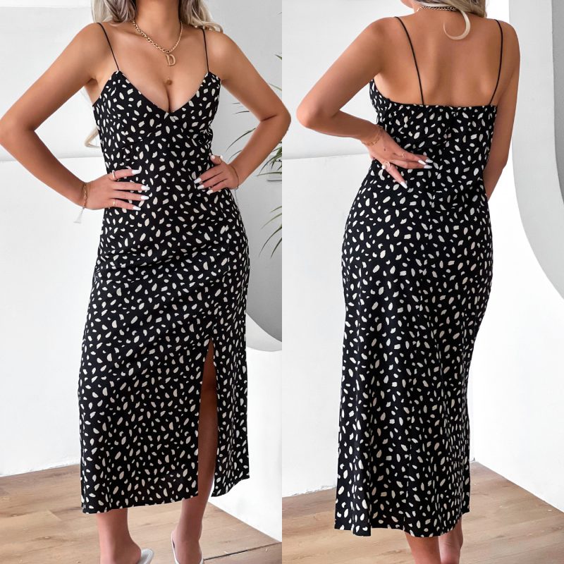 Sleeveless Split Dress for Women" - Image 4