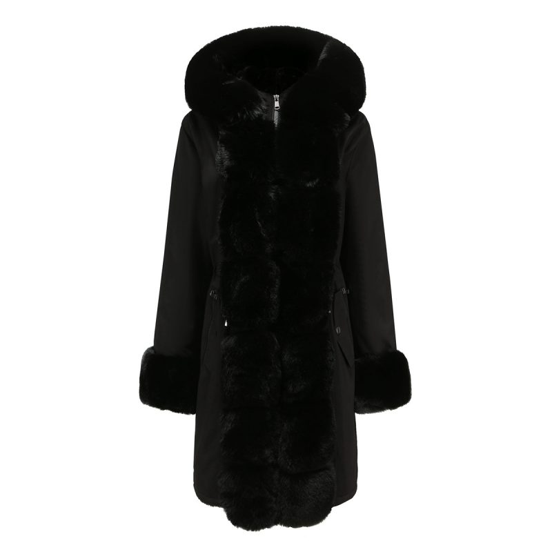 Winter Parka with Detachable Fur Collar - Image 7