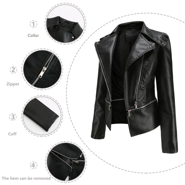 New Leather Coat with Detachable Hem for Women - Image 4