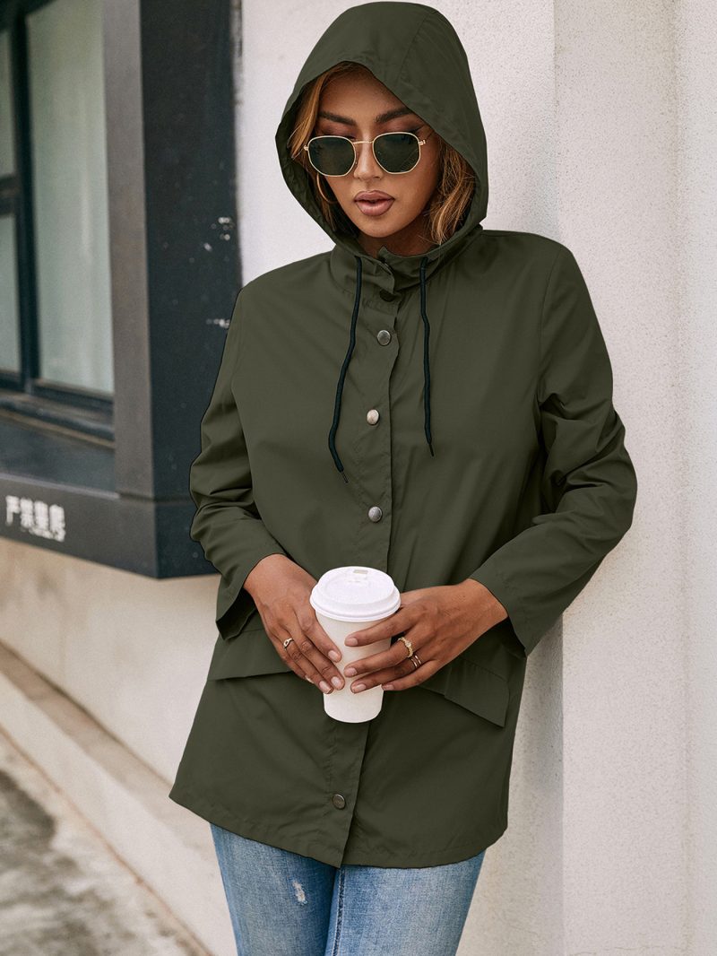 Waterproof Mid-Length Raincoat for Outdoor Hiking - Image 7