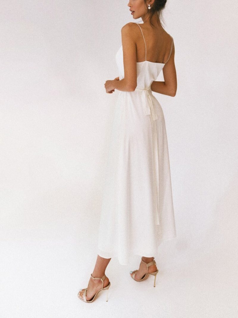 Sexy Suspenders Split Dress - Image 4