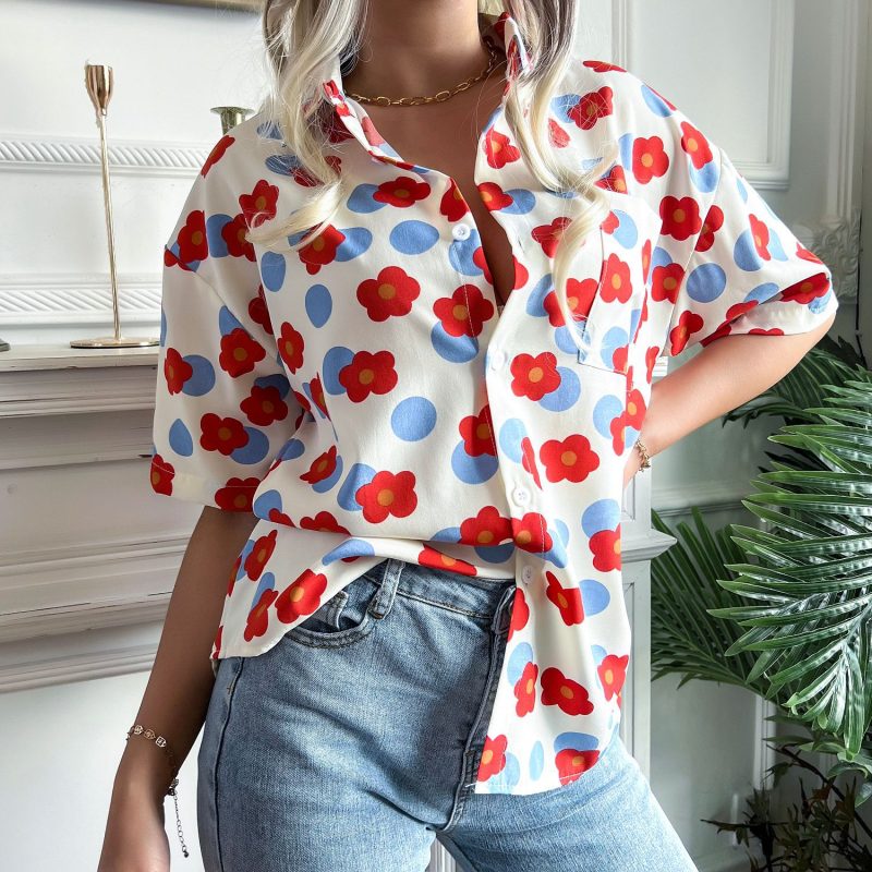 Printed Shirt for Women - Perfect for Spring/Summer - Image 2