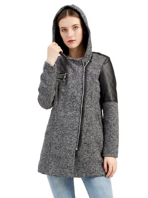 Hooded Woolen Coat for Women in Autumn/Winter