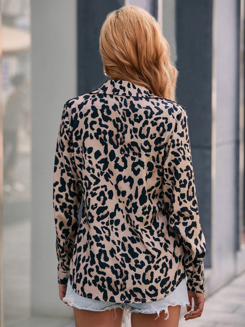 Trendy Single-Breasted Collared Shirt for Women - Image 3