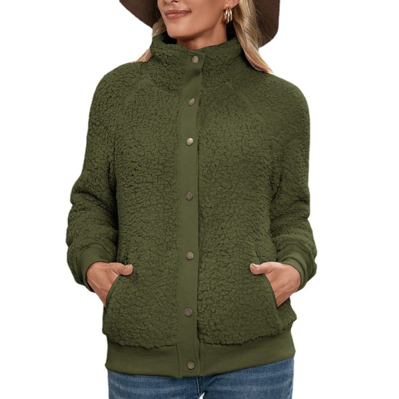 Double-Sided Plush Lamb Wool Coat - Image 4