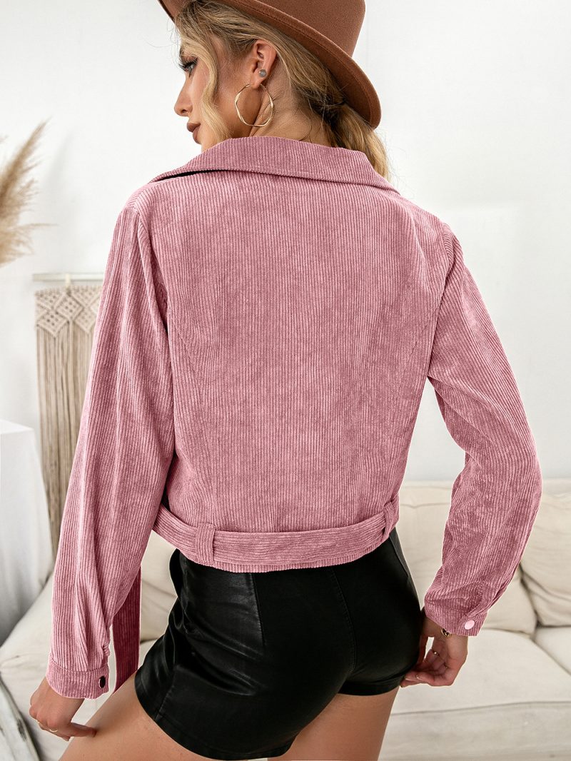 Casual Short Zipper Jacket for Women in Autumn/Winter - Image 2