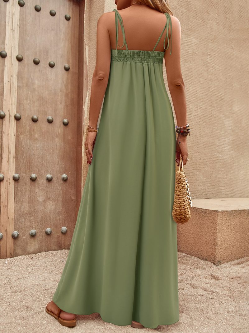 Solid Color Chest Pleated Tube Dress - Image 5