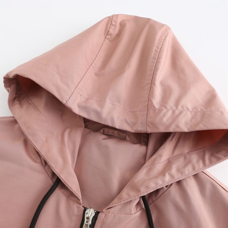 Spring/Autumn Long Sleeve Drawstring Coat for Women" - Image 4
