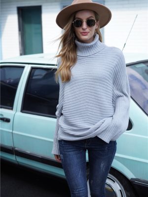 Loose Turtleneck Sweater | Autumn Winter Solid Knitwear