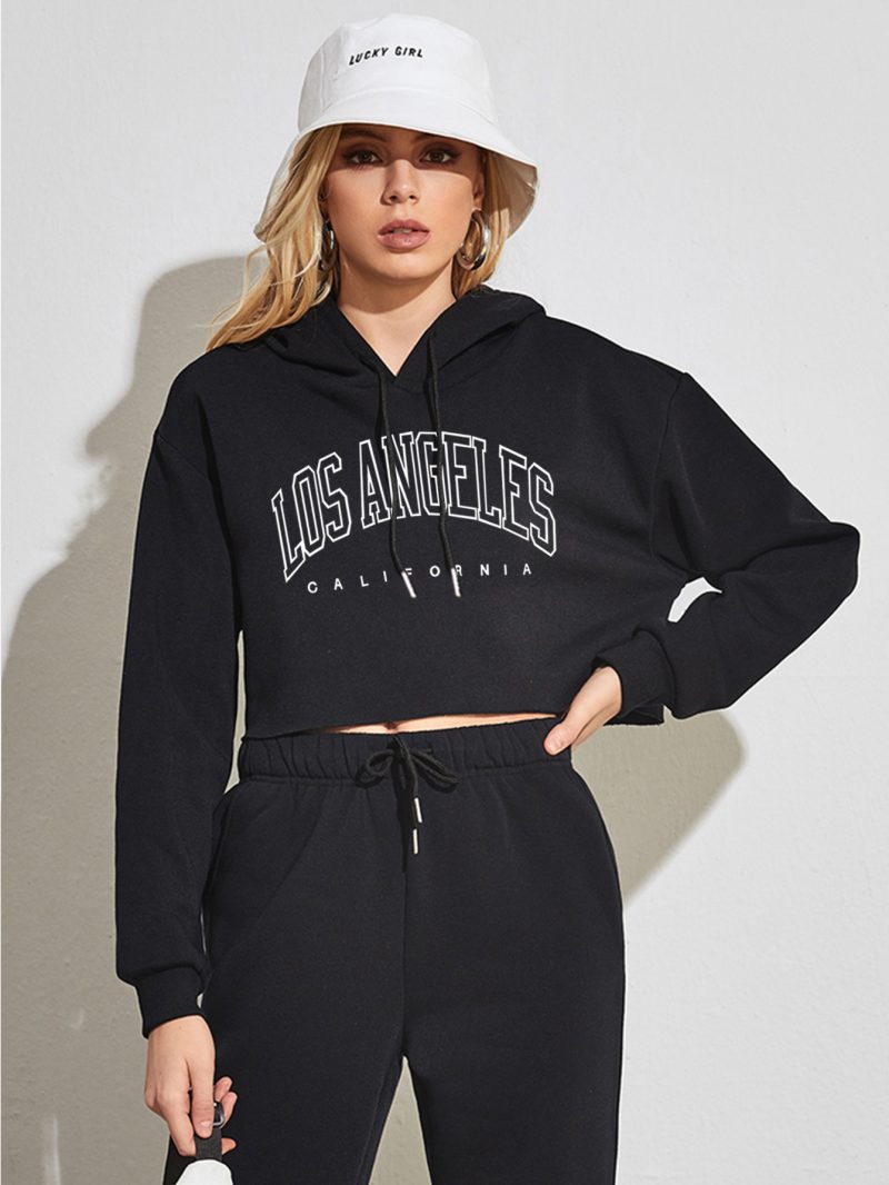 Street BF Cropped Hooded Pullover - Image 3