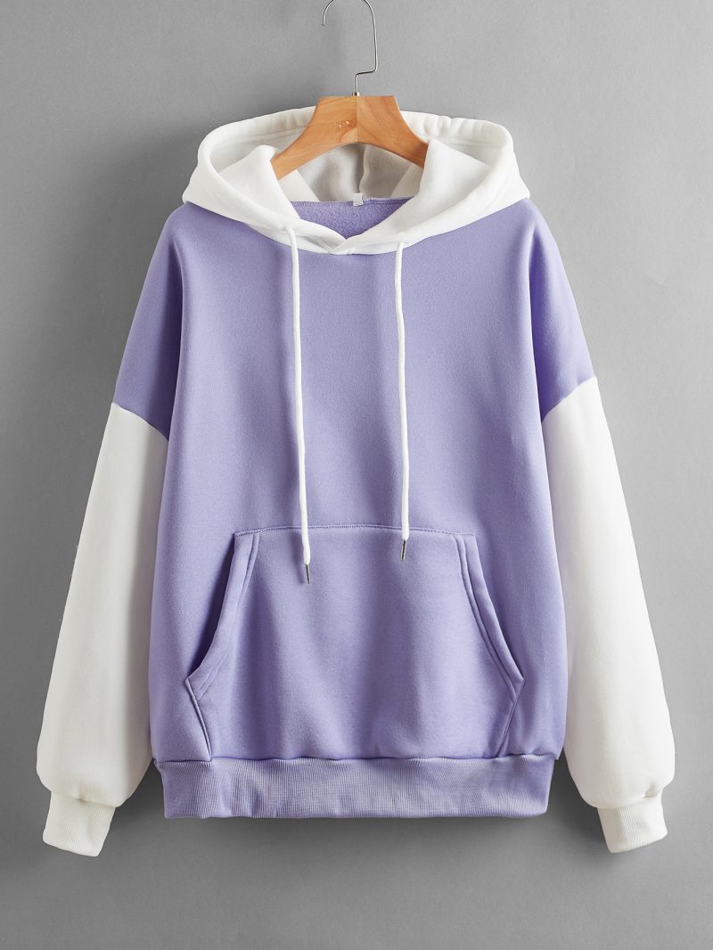 Fleece-Lined Color-Matching Hoodie - Image 7