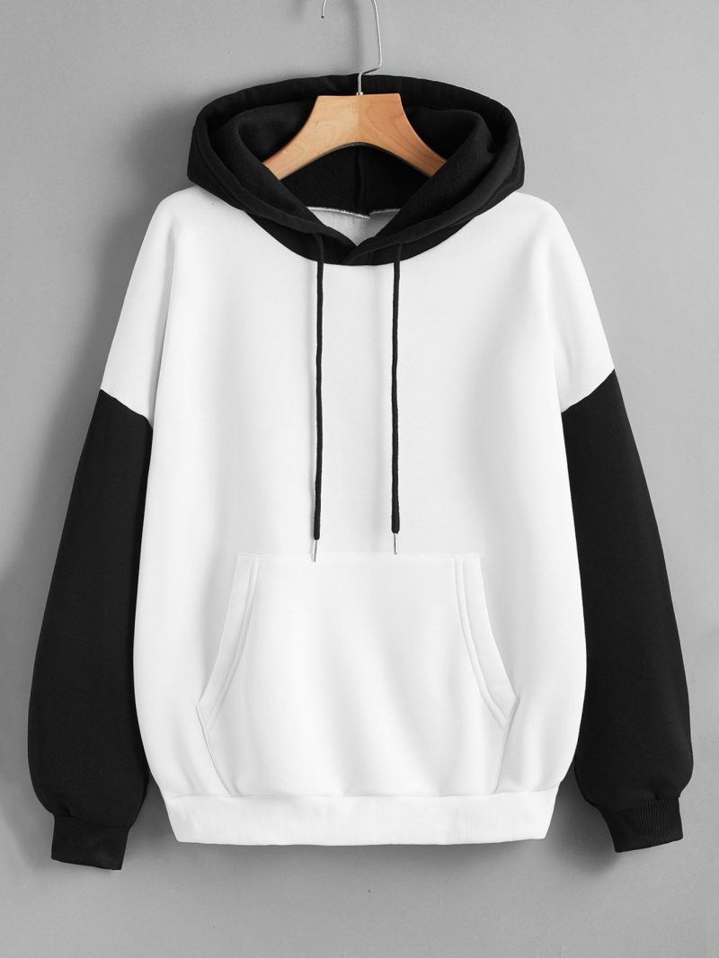 Fleece-Lined Color-Matching Hoodie - Image 9