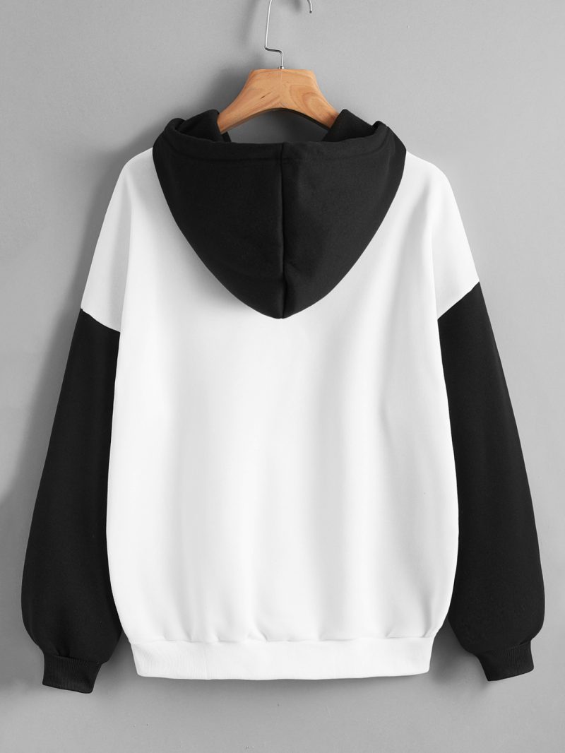 Fleece-Lined Color-Matching Hoodie - Image 10