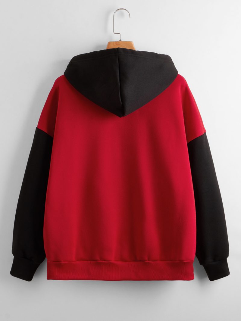 Fleece-Lined Color-Matching Hoodie - Image 12