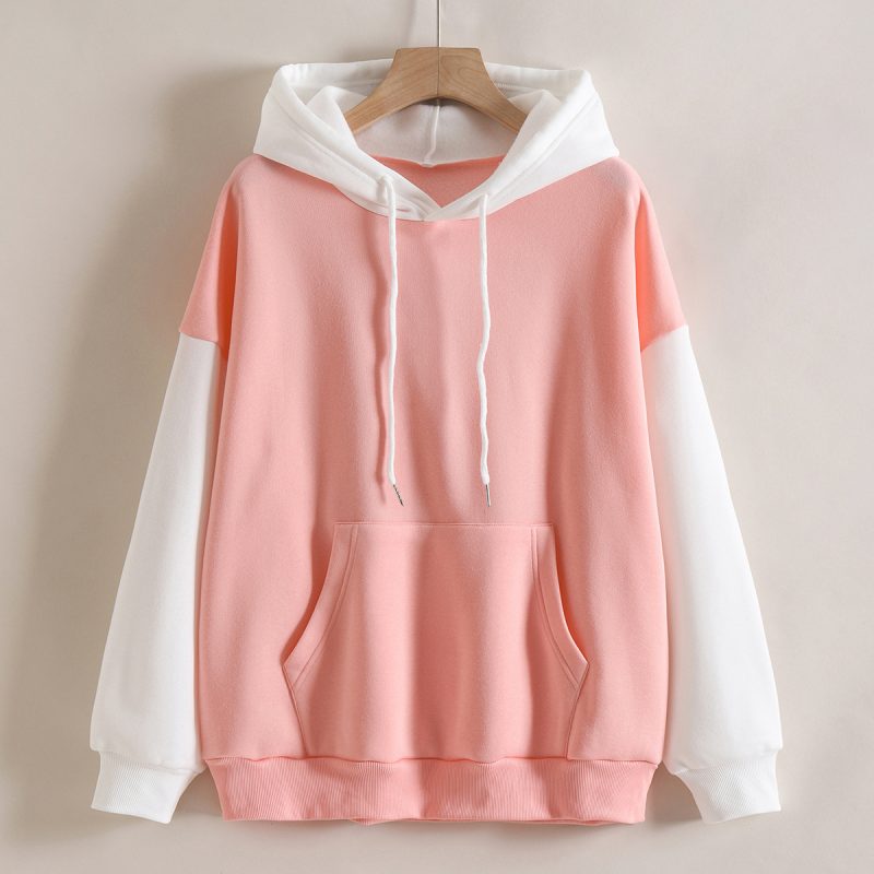 Fleece-Lined Color-Matching Hoodie - Image 13