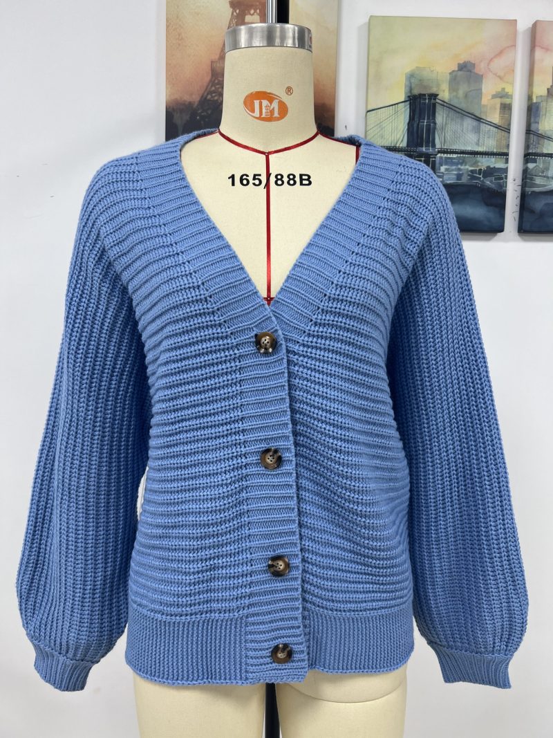 Single-Breasted Knitted Cardigan | Autumn Winter Sweater - Image 3