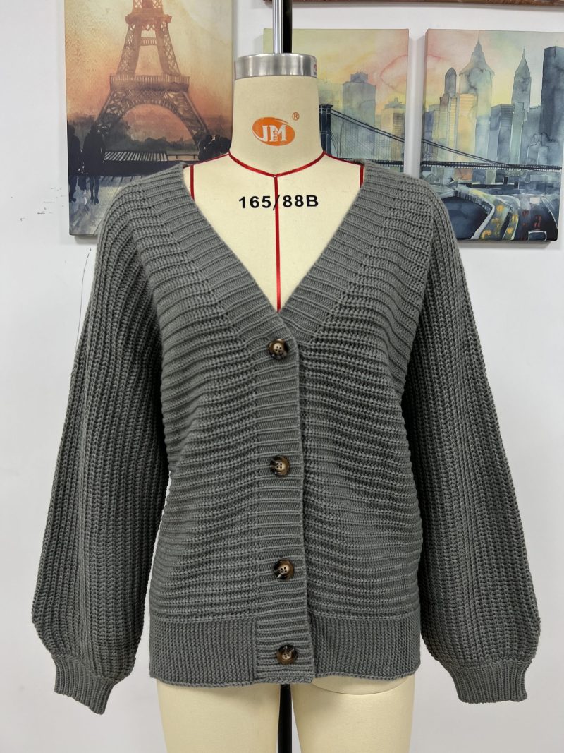 Single-Breasted Knitted Cardigan | Autumn Winter Sweater - Image 4