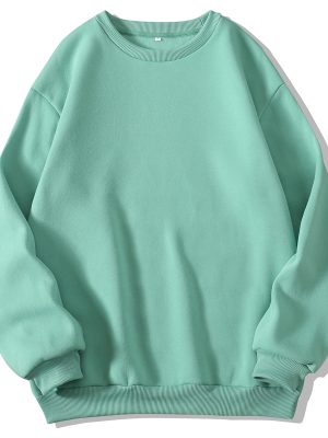 Thickened Round Neck Fleece Sweater