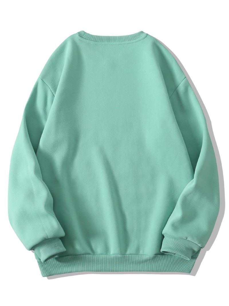 Thickened Round Neck Fleece Sweater - Image 2
