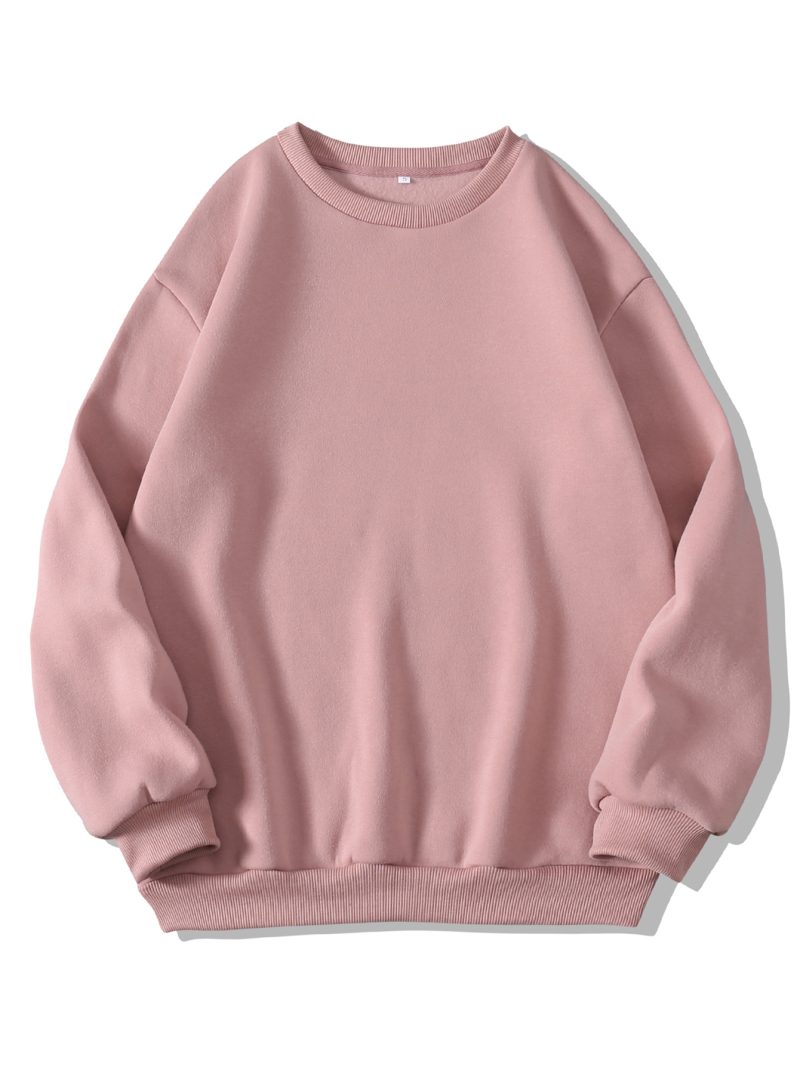 Thickened Round Neck Fleece Sweater - Image 7
