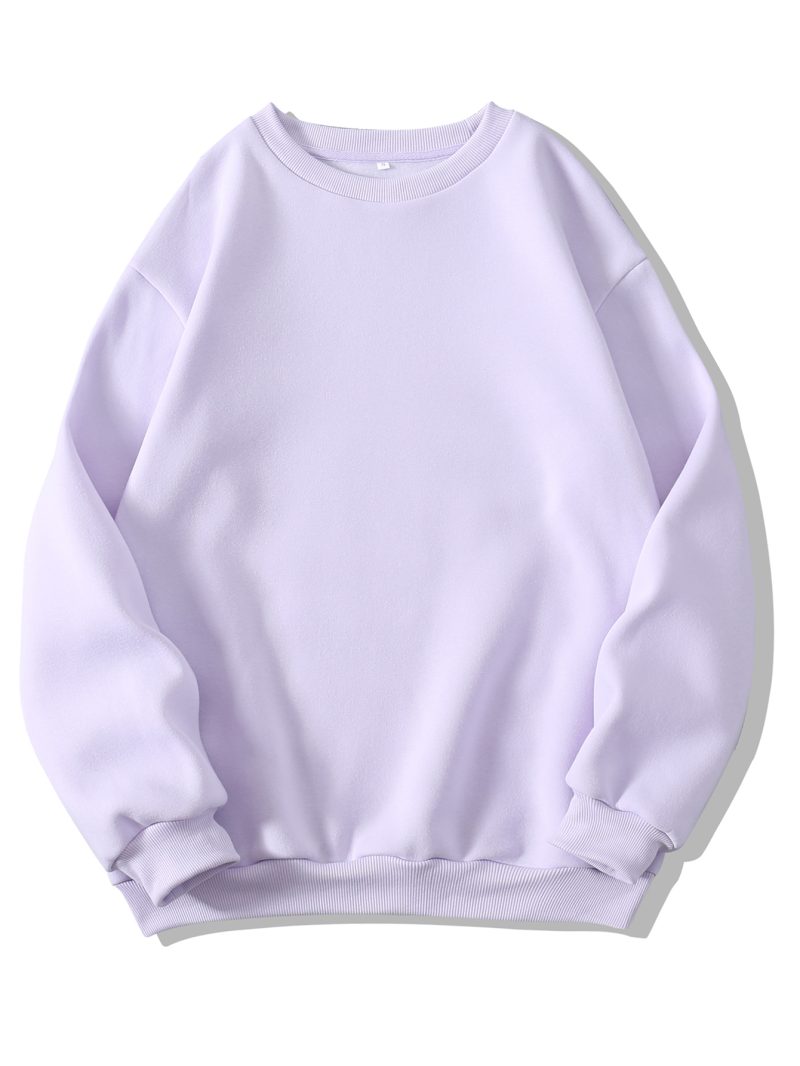 Thickened Round Neck Fleece Sweater - Image 9