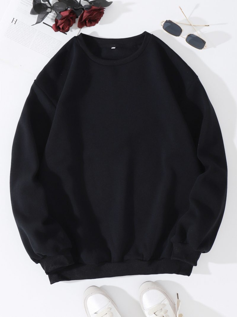 Thickened Round Neck Fleece Sweater - Image 12