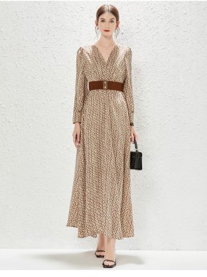 Printed Waist Length French Dress