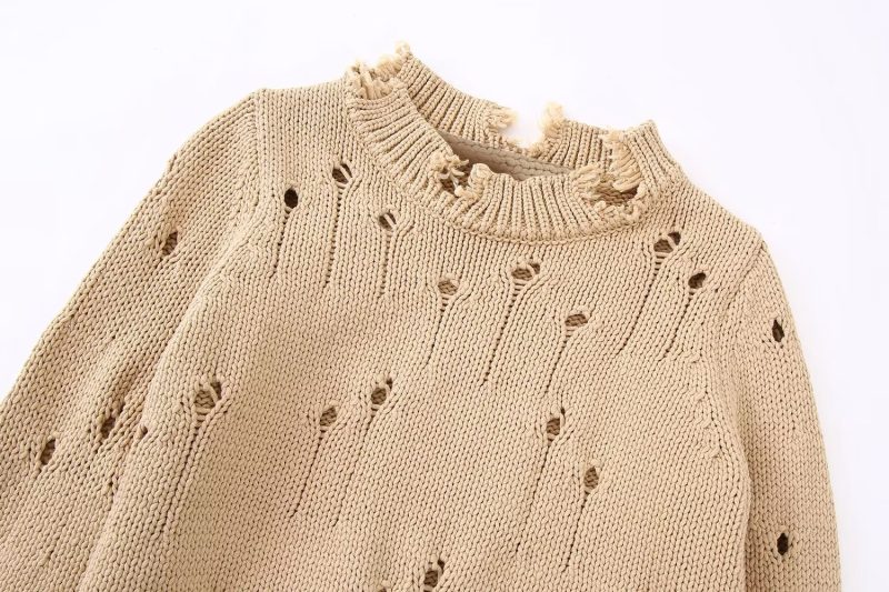 Autumn Round Neck Loose Sweater - Image 5