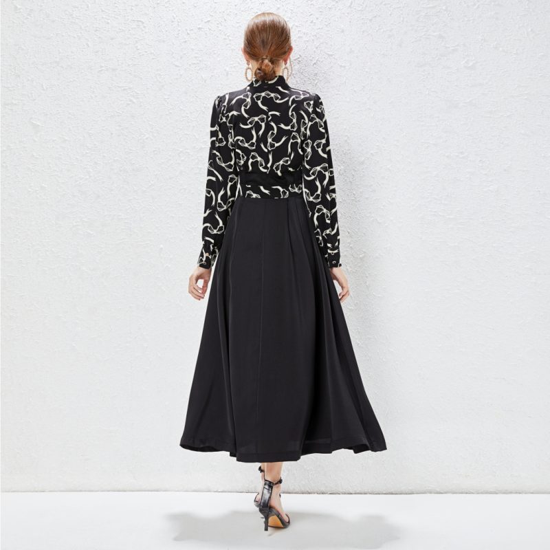 Celebrity V-Neck Long Dress - Image 4