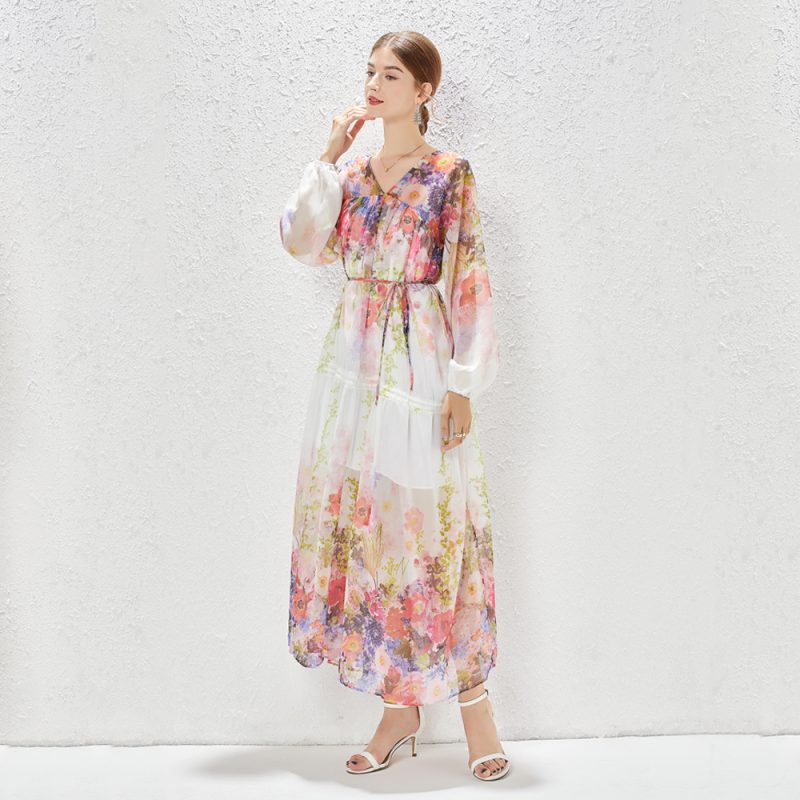 Summer Elegant Chiffon Dress - Image 2