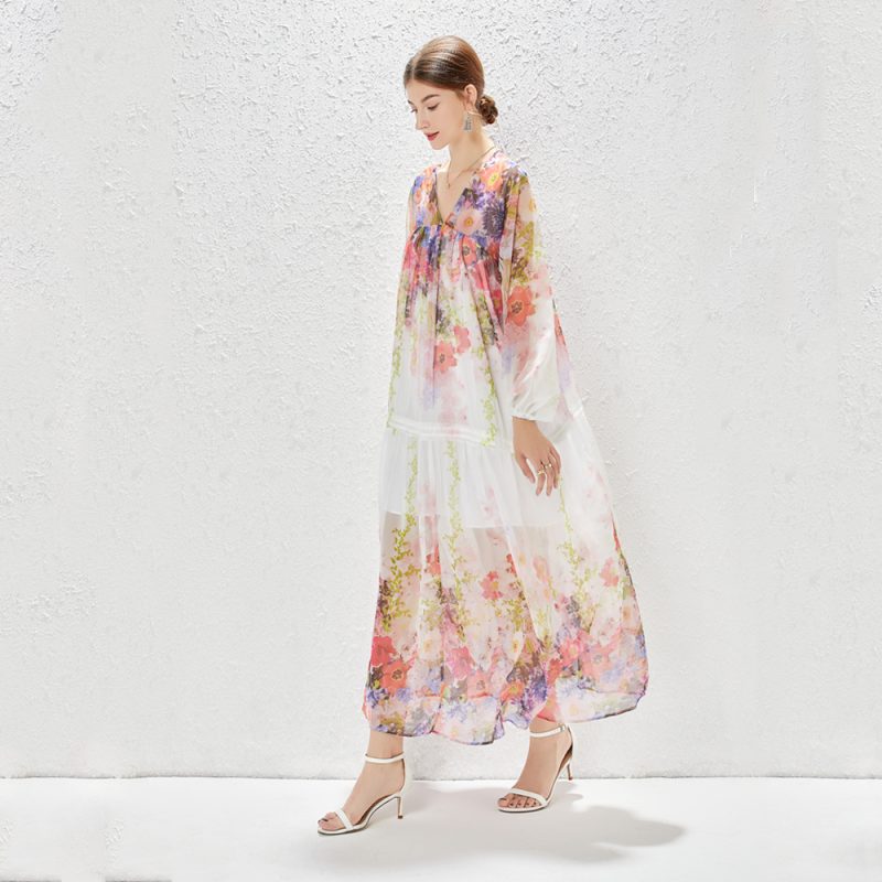 Summer Elegant Chiffon Dress - Image 3