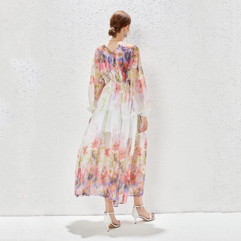 Summer Elegant Chiffon Dress - Image 4