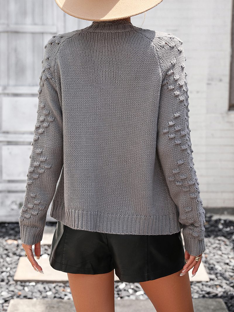3D Pattern Knitted Cardigan Coat - Image 6