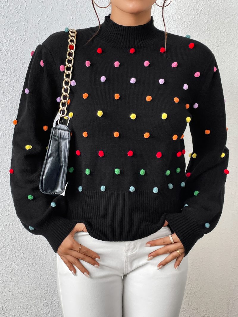 Beaded Color Women's Knitwear | Fashion Sweater - Image 2