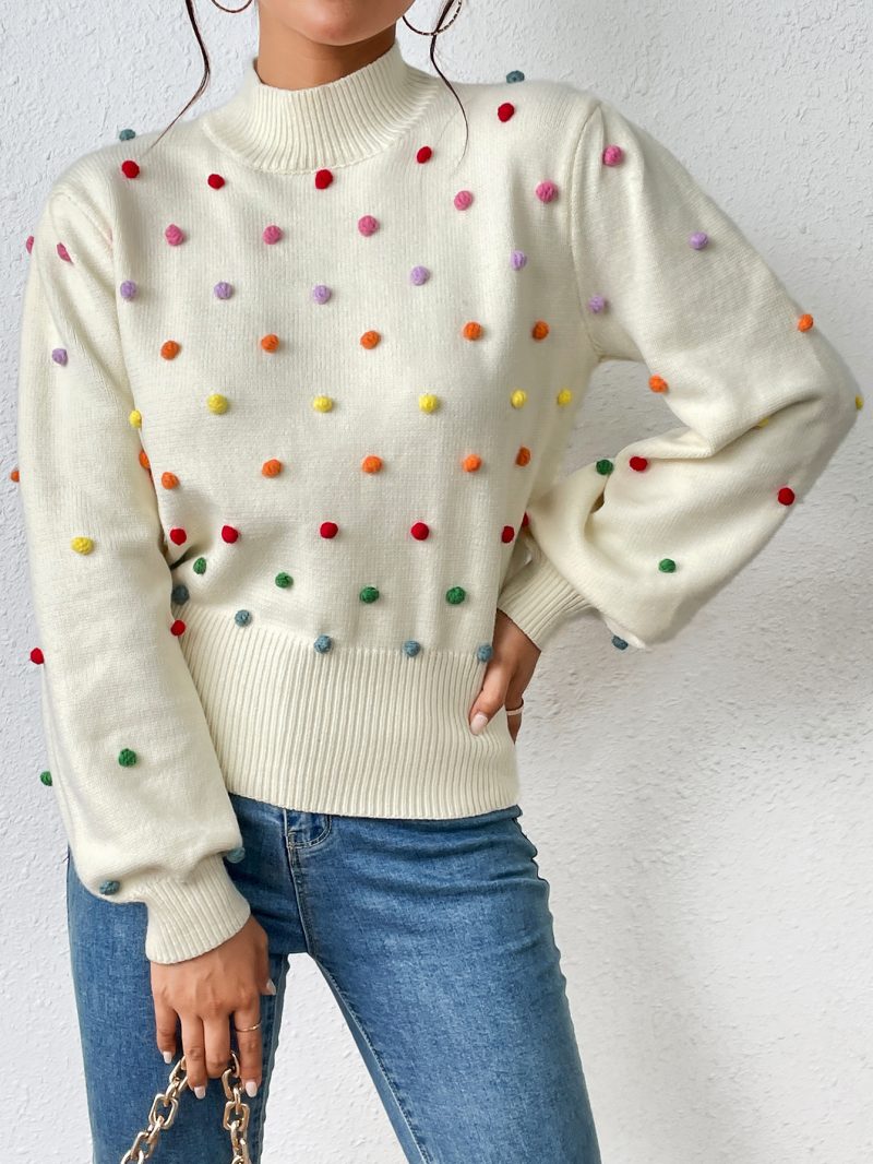 Beaded Color Women's Knitwear | Fashion Sweater - Image 7