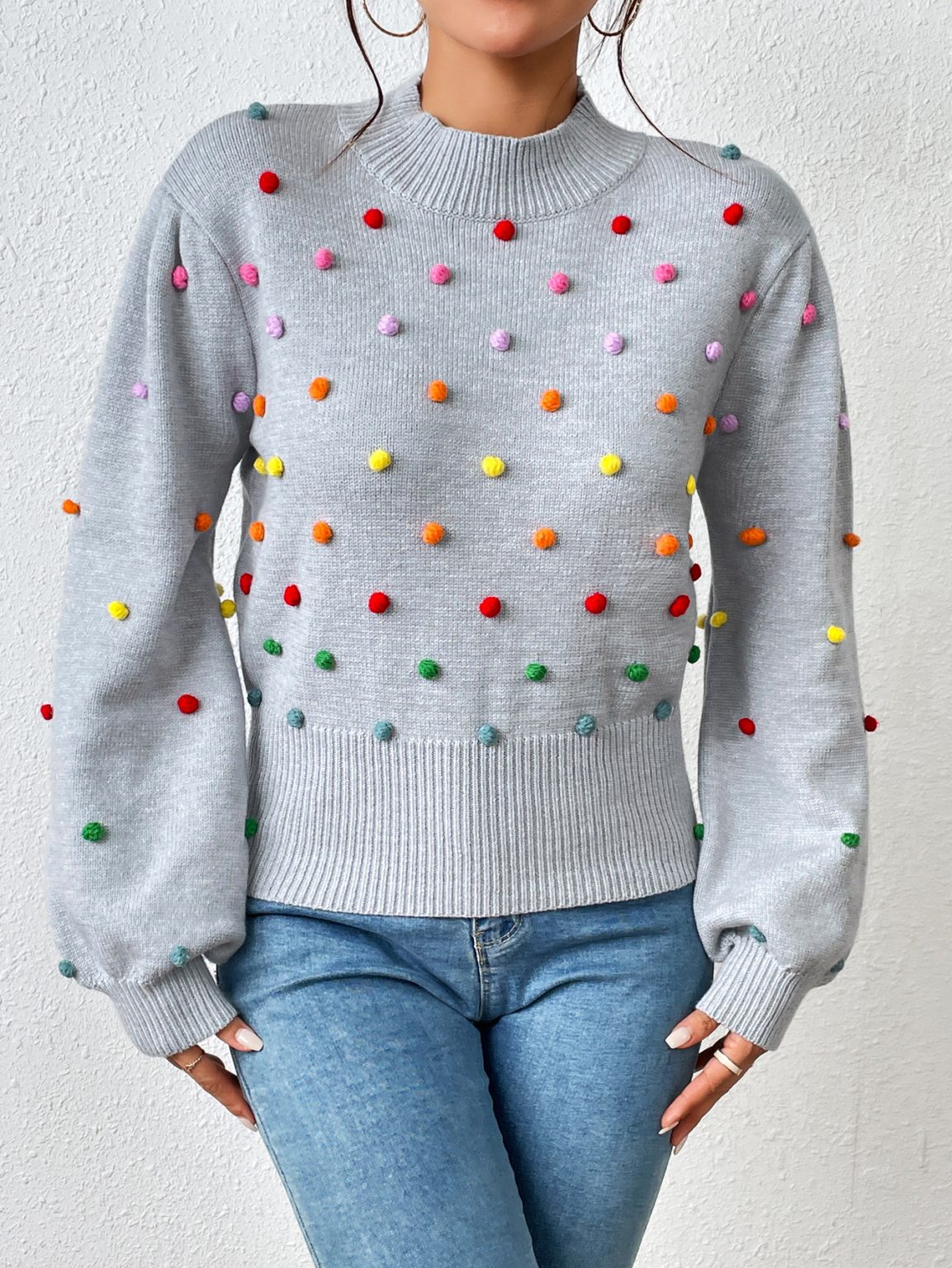 Beaded Color Women's Knitwear | Fashion Sweater - Image 9
