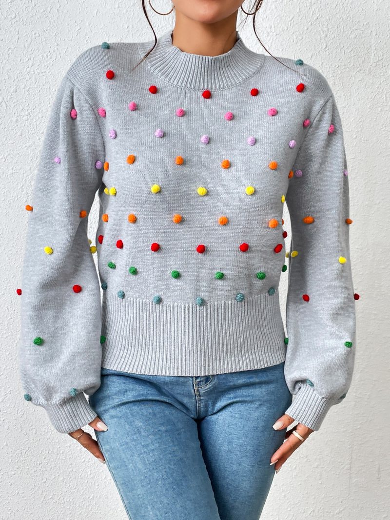 Beaded Color Women's Knitwear | Fashion Sweater - Image 9
