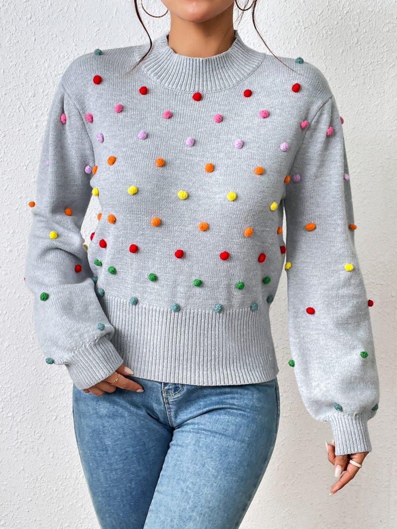Beaded Color Women's Knitwear | Fashion Sweater - Image 10