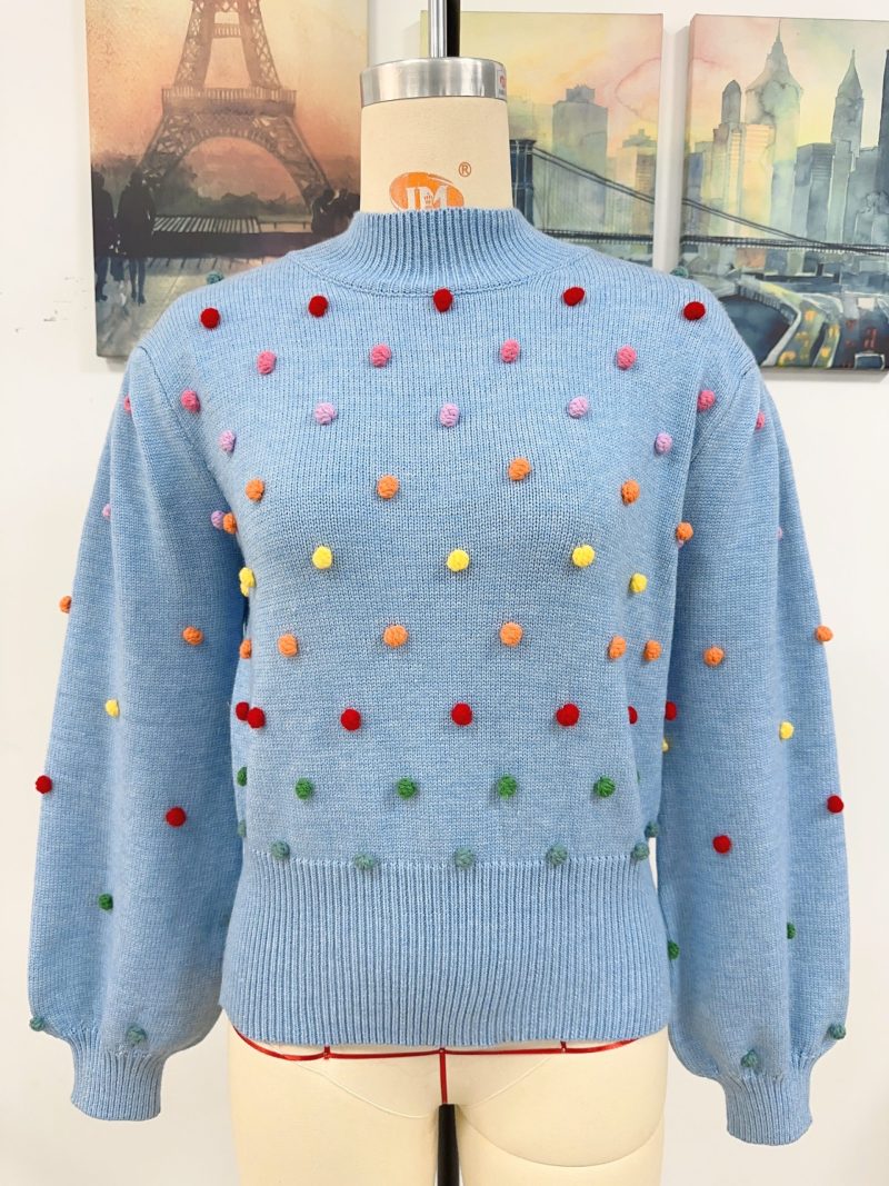 Beaded Color Women's Knitwear | Fashion Sweater - Image 12
